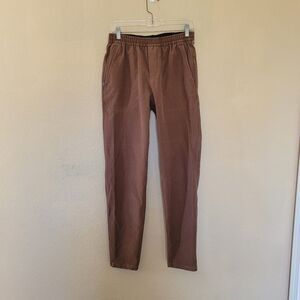 Lululemon Utilitech Pull On Classic Pants Mens Small Brown Tan Stretch Casual